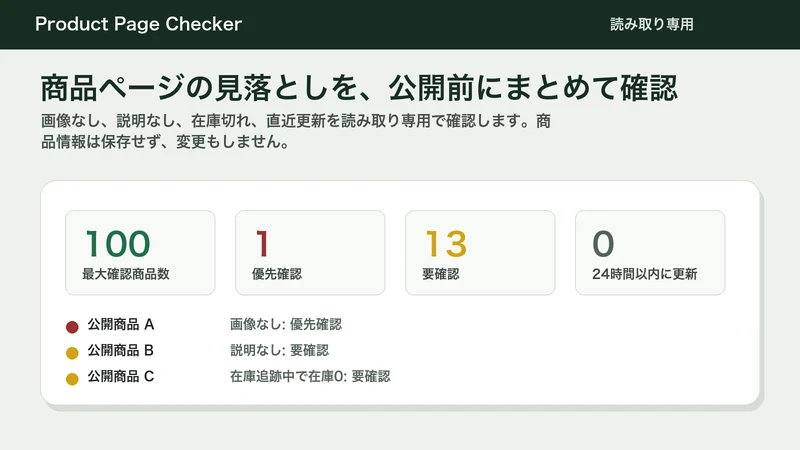Product Page Checker