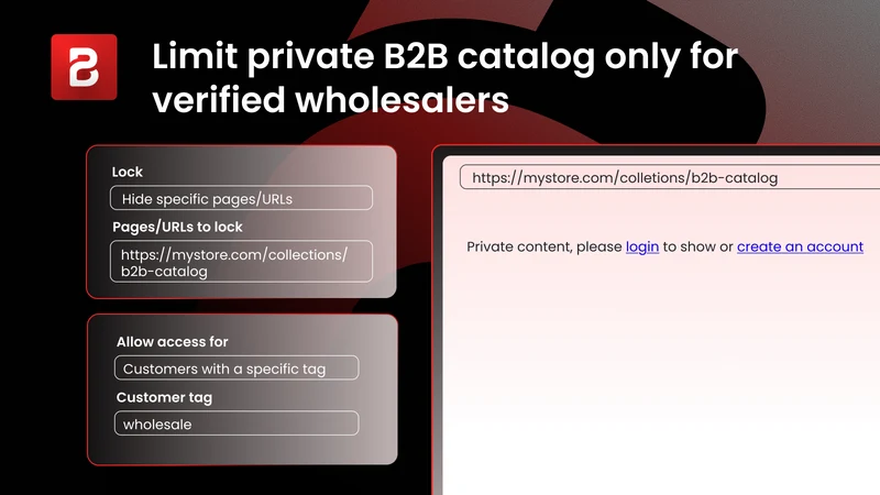 B2B Lock, Password Page, Login
