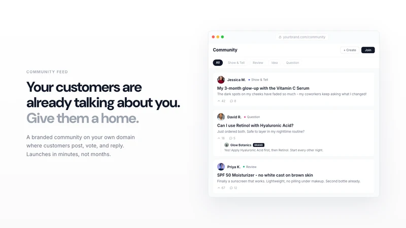 Yourmunity: Customer Community