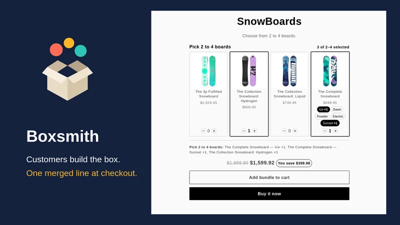 Boxsmith: Mix & Match Bundles