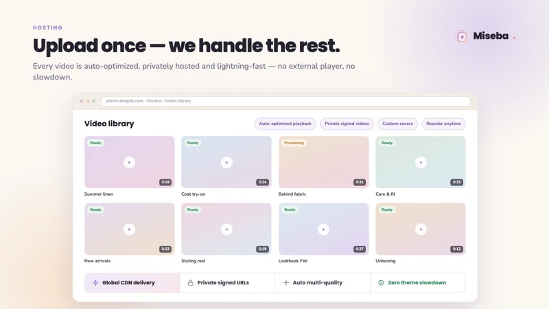 Miseba ‑ Shoppable Video & UGC