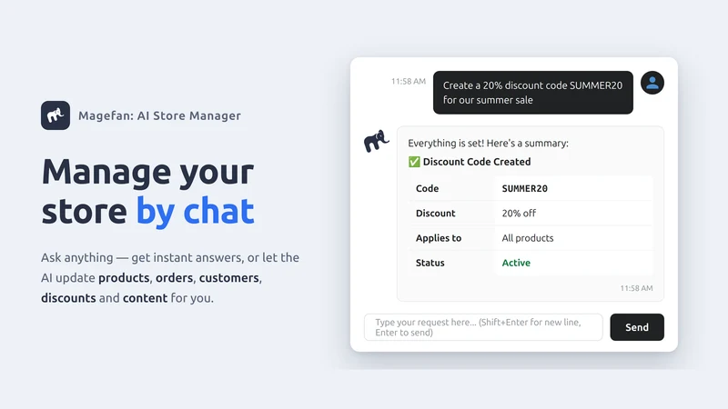 Magefan: AI Store Manager