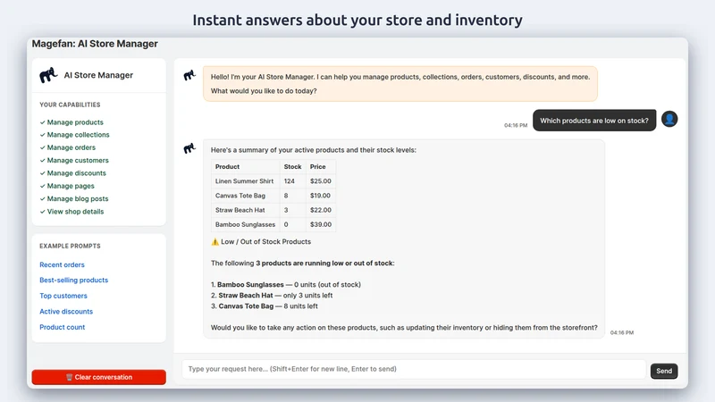 Magefan: AI Store Manager