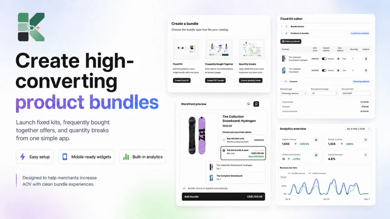 KitForge ‑ Bundles & Add‑Ons