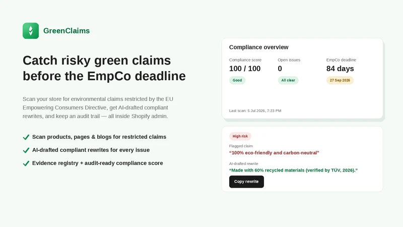 GreenClaims EmpCo Compliance