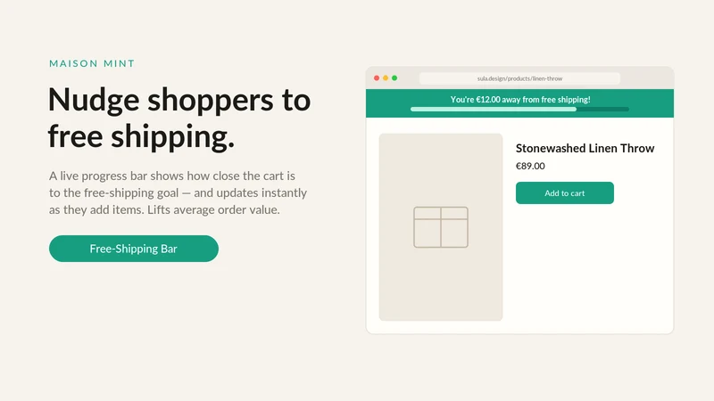 Free‑Shipping Bar