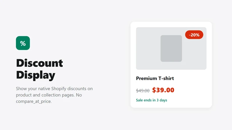 Discount Display