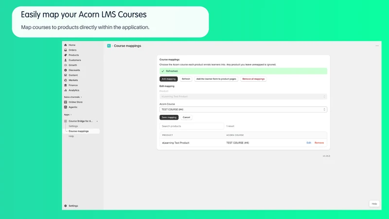 Course Bridge for Acorn PLMS