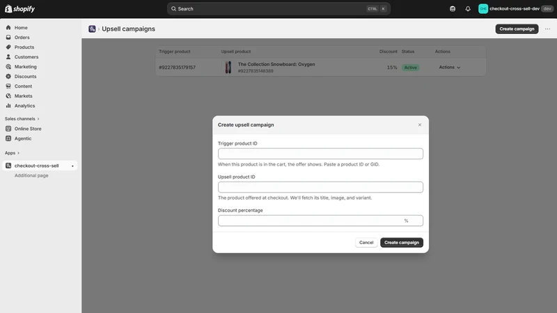 Exsonna Checkout Upsells