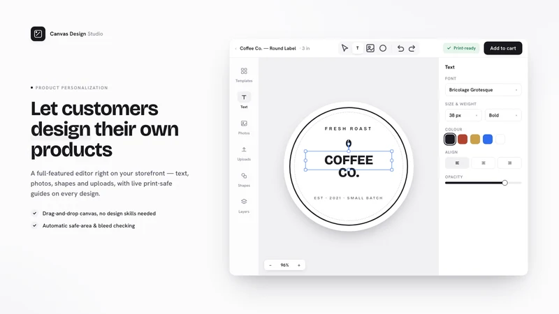 Canvas Product Design Studio
