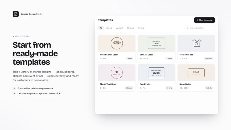 Canvas Product Design Studio