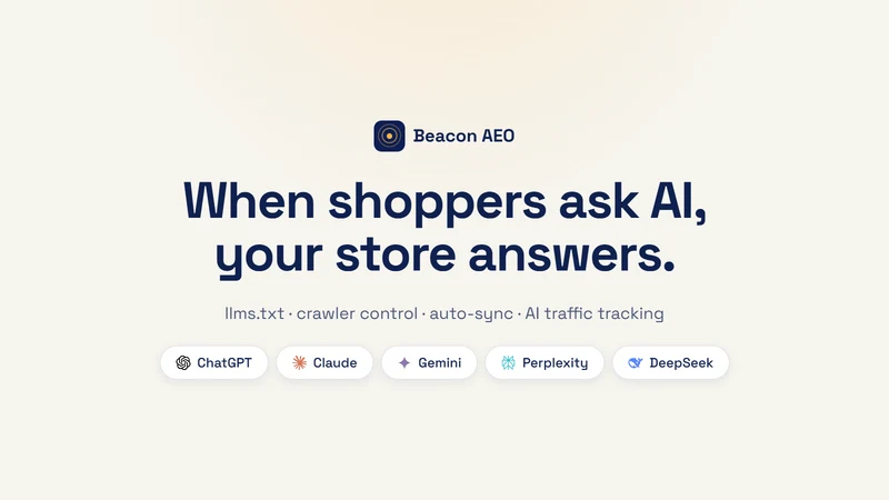 Beacon AEO optimizer LLMs
