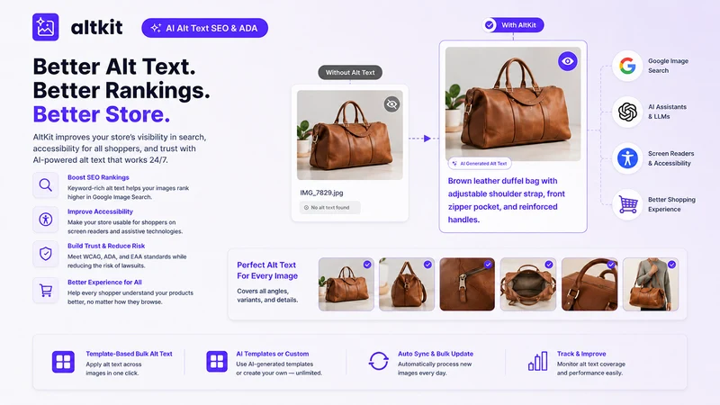 AltKit: AI Image Alt Text SEO