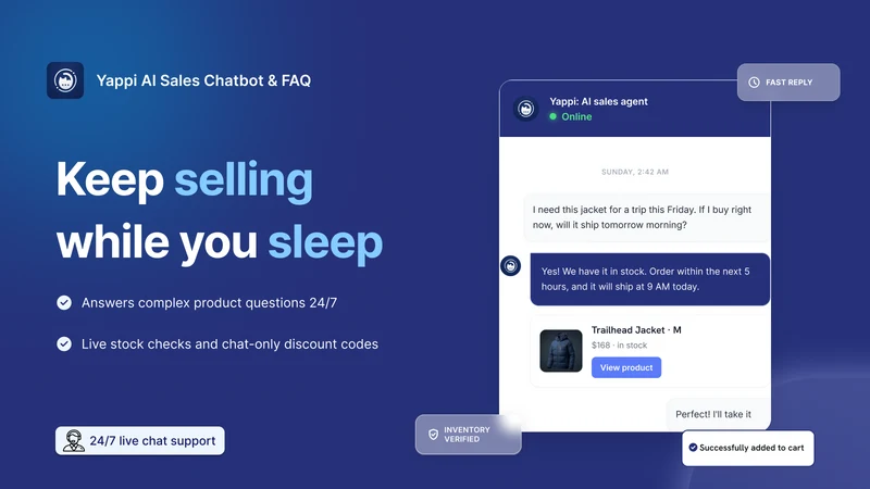Yappi: Live Chat & AI Agent