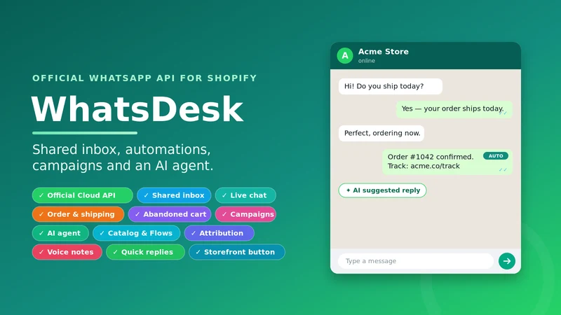 WhatsDesk: WhatsApp Automation