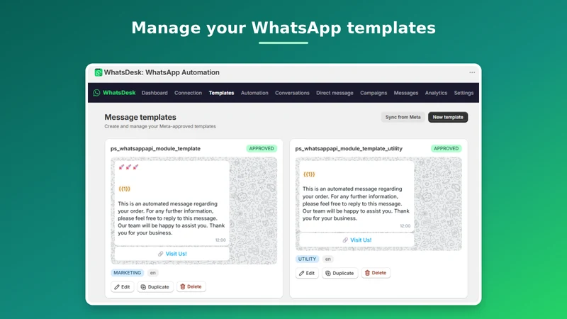 WhatsDesk: WhatsApp Automation