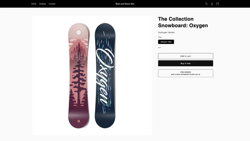 Dualflow: PreOrder Wait & Save
