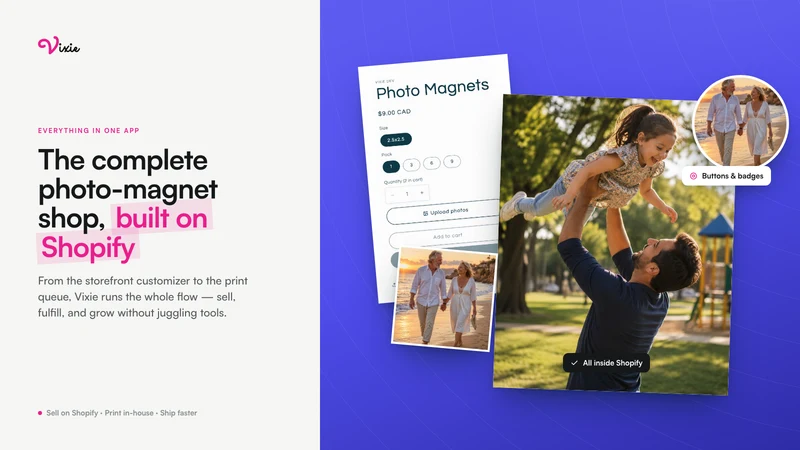 Vixie Photo Magnet & Keepsakes