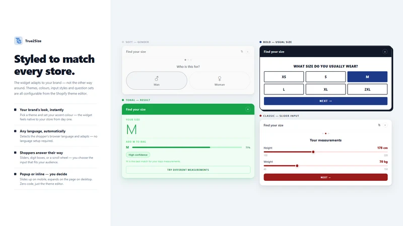 True2Size: Chart & Recommender