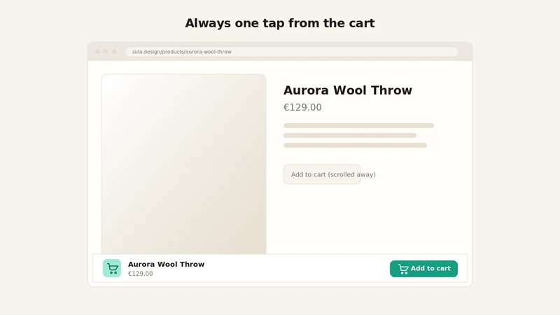 Sticky Add‑to‑Cart