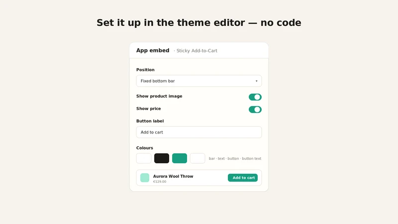 Sticky Add‑to‑Cart