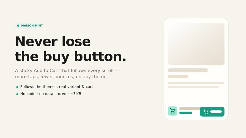 Sticky Add‑to‑Cart