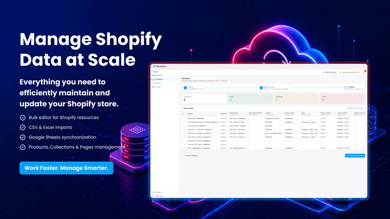 StoreSync: Metafield Import