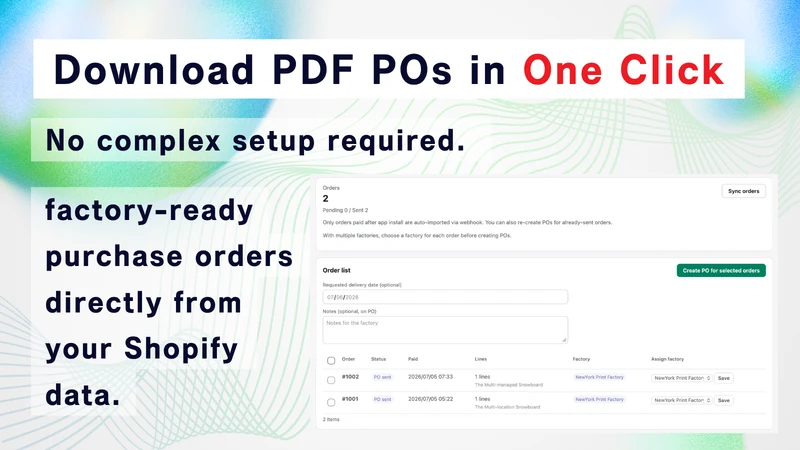 Smart Purchase Orders