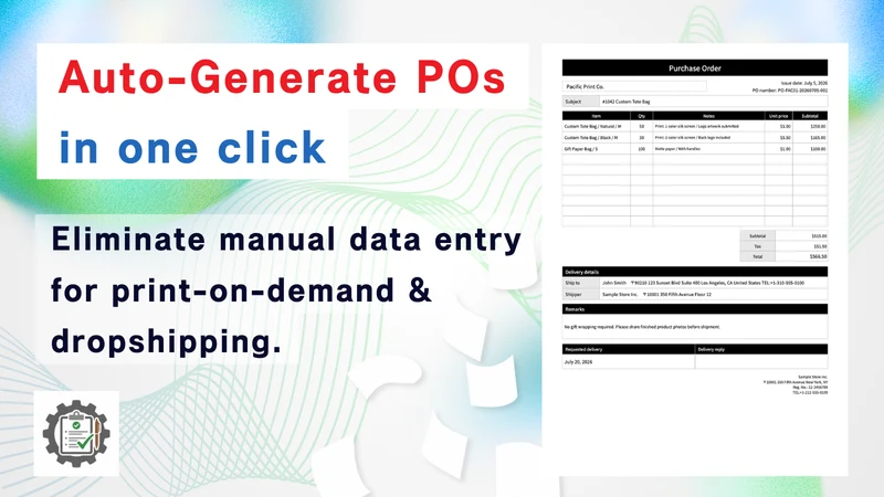 Smart Purchase Orders
