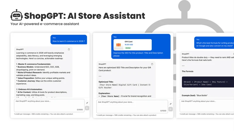 ShopGPT: AI Store Assistant