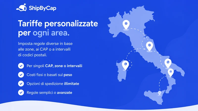 ShipByCap ‑ Tariffe per CAP