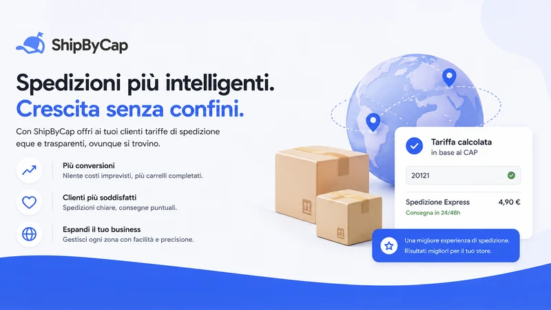 ShipByCap ‑ Tariffe per CAP