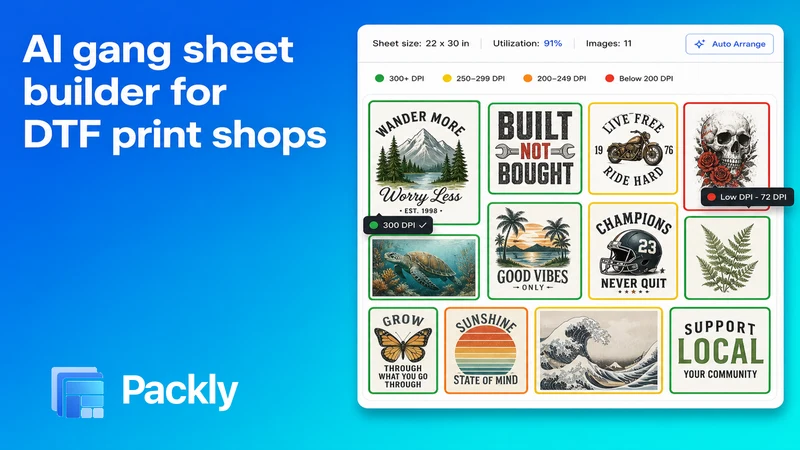 Packly: AI Gang Sheet Builder