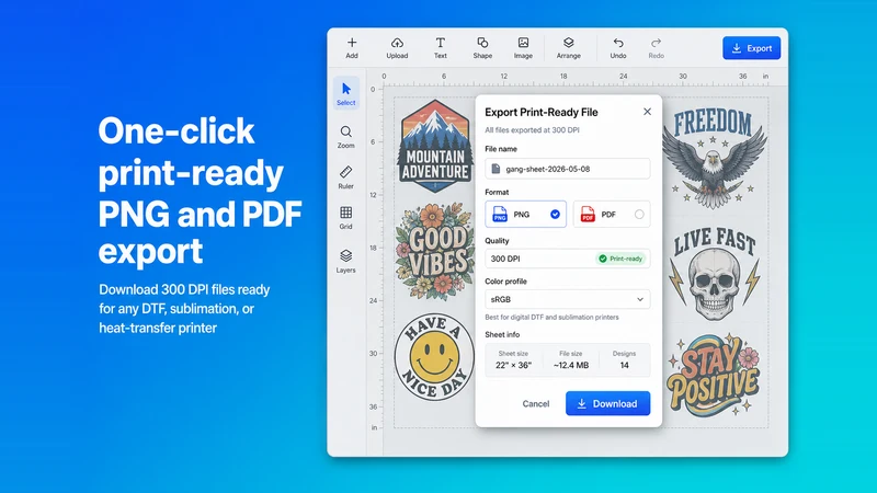 Packly: AI Gang Sheet Builder