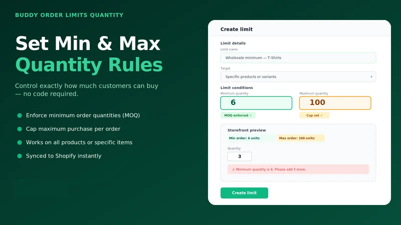 Buddy Volume Discounts & Rules