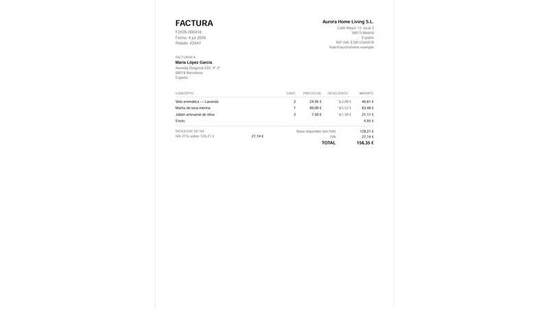 Tarvela — EU Invoices