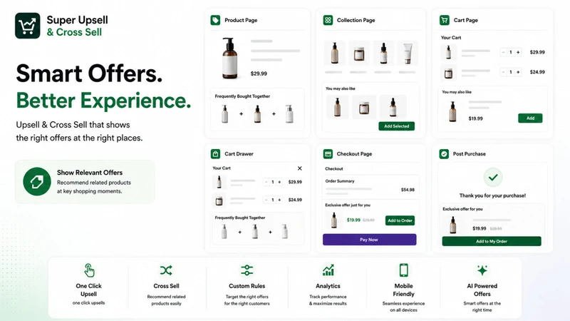 Super Upsell & Cross‑Sell