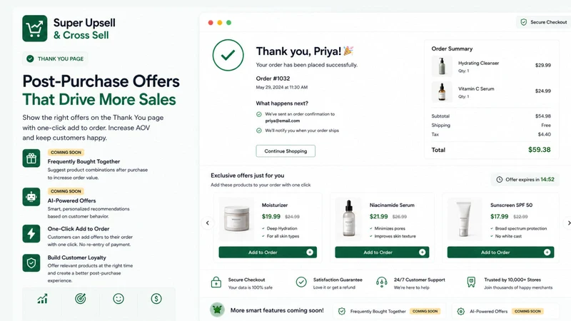 Super Upsell & Cross‑Sell