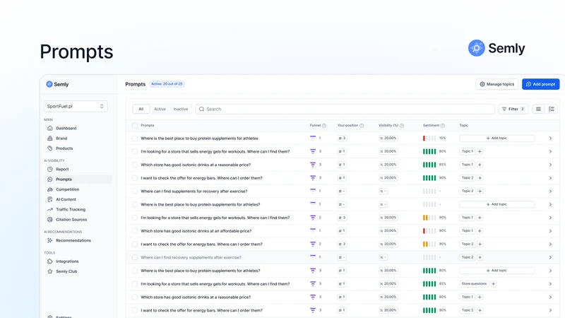 Semly: AI Visibility & GEO