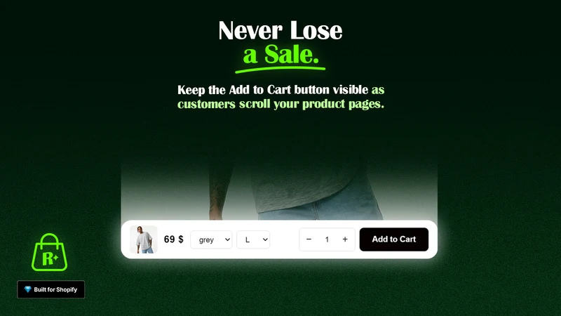 Revenix Cart Drawer & Upsells