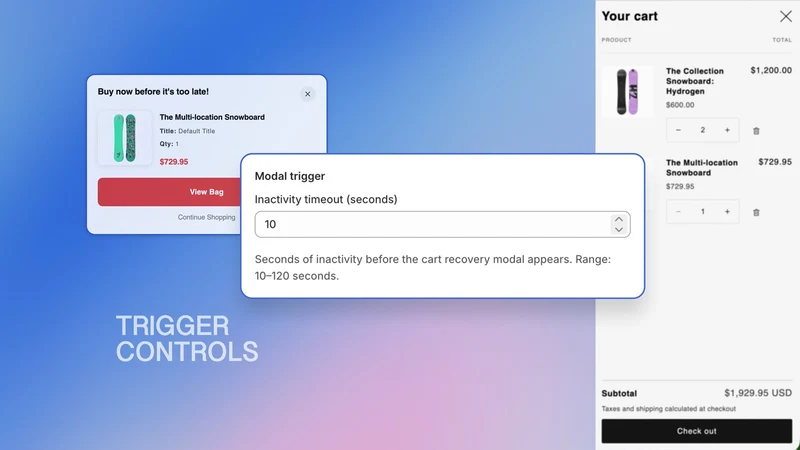 Resurface Cart Recovery Modal