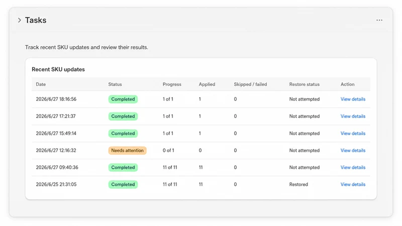 Primel SKU Barcode Generator