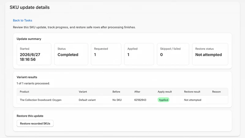 Primel SKU Barcode Generator