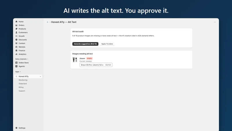 Honest A11y — Accessibility