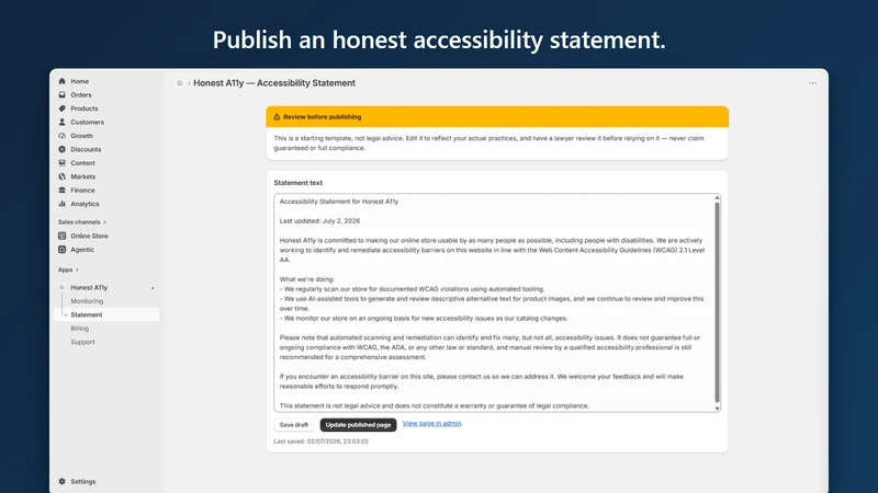 Honest A11y — Accessibility