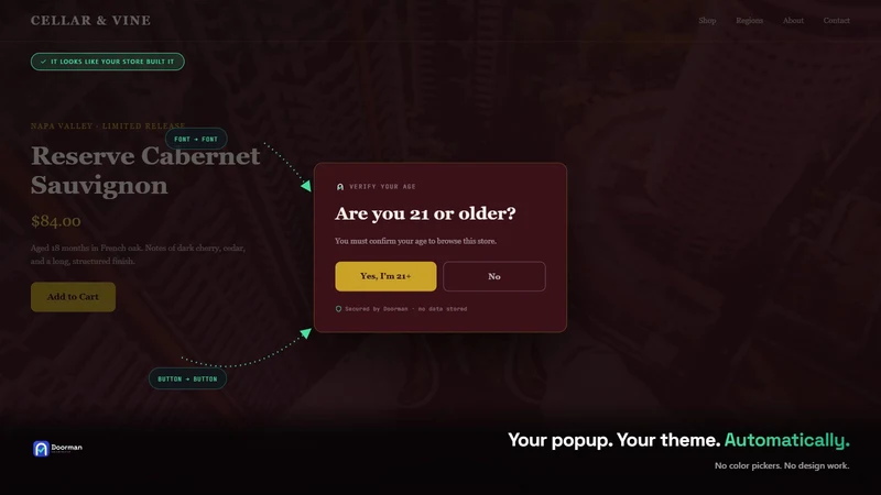Doorman ‑ Age Verification