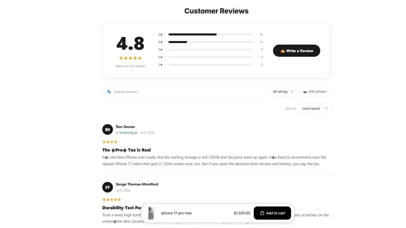 ProofBoost‑Product Reviews app
