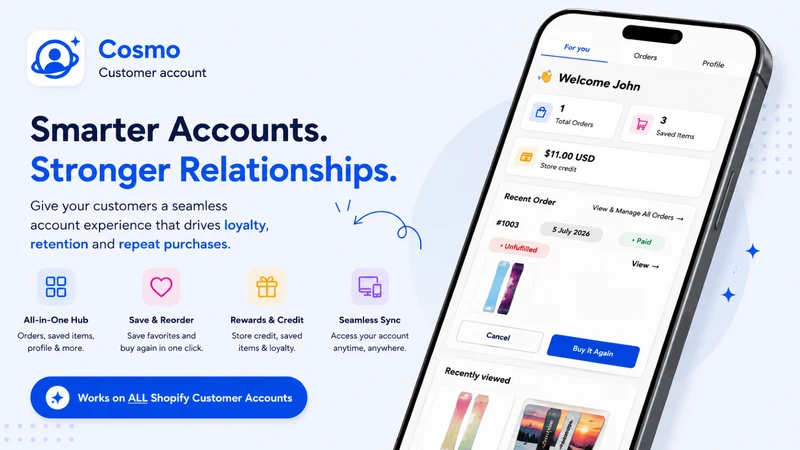 Cosmo: Customer Accounts App