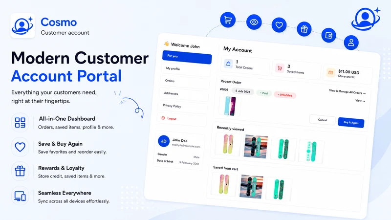 Cosmo: Customer Accounts App