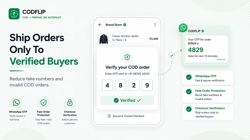 CODFlip: COD Prepaid & OTP